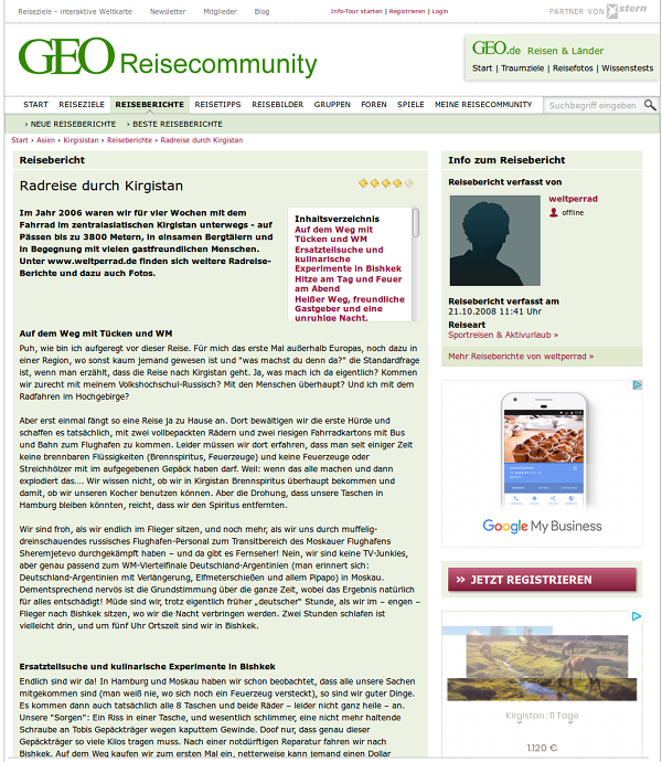 Radreise durch Kirgistan