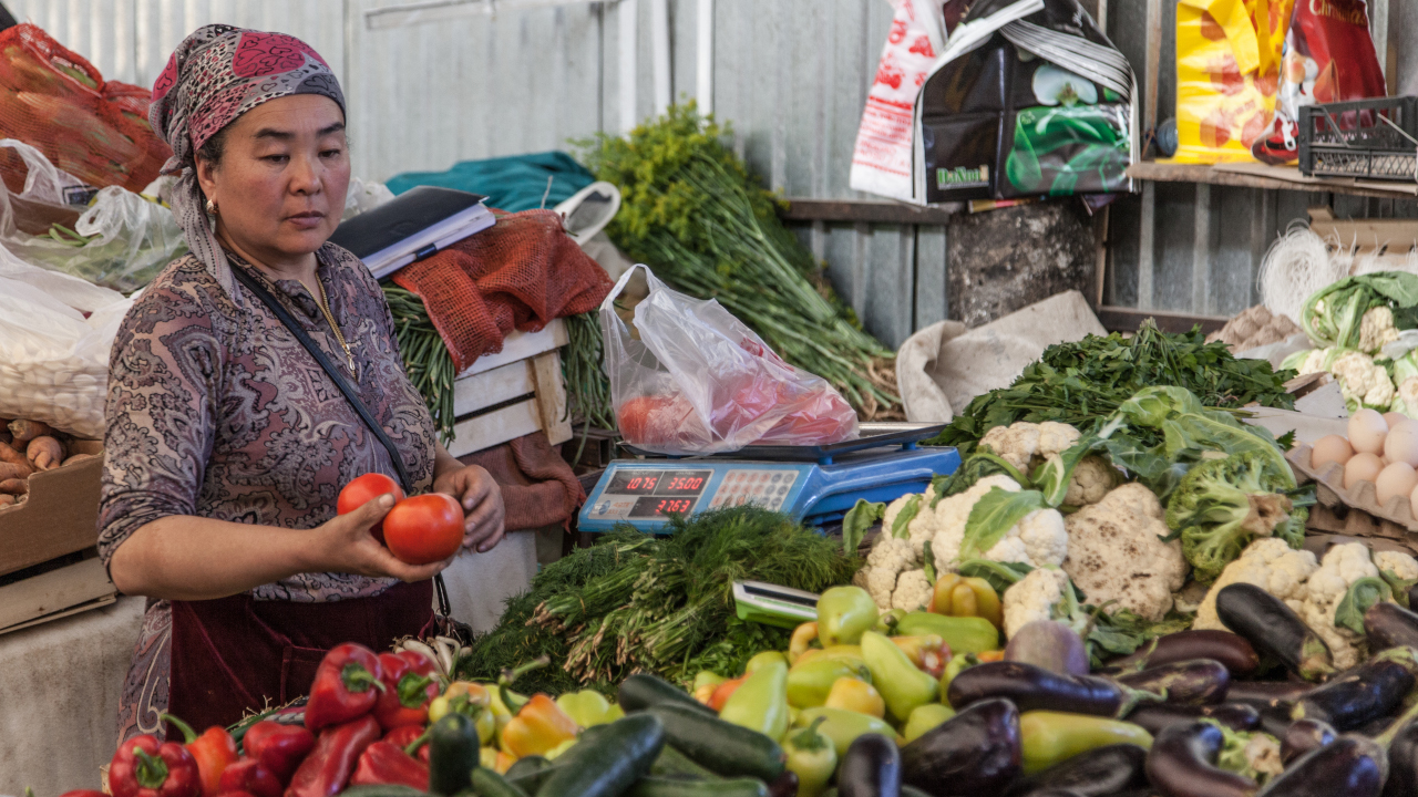 Fruits and vegetables at the market